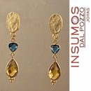 Mini Trillón Iolite R 6 mm Baño de Oro