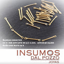 Conector Barras Baño Oro Mate