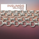 Cadena Rolo 5 Mm Baño de Plata Mate