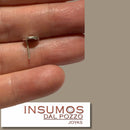 Par Base Aros Circulo Punteado Plata 950