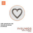 Cuño Corazón Delineado 6 MM Impressart