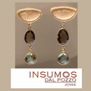 Topacio Fumé R Irregular 12 mm Baño Oro