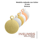 Medallas Lisas 10 mm IMPRESSART Bronce
