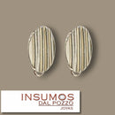 Par Base Aros Ovalo Acanalado Plata 950