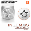 Cuño Estrella Contorno Fun 6 mm Impressart