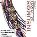 Conector  Disco Mandala 19 mm Baño de Plata