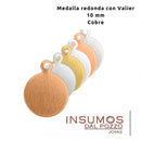 Medallas Lisas 10 mm IMPRESSART Cobre