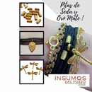 Pita de Seda Hechas Menta Oro Mate