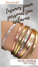 Bandas Pulsera 120 x 6 mm Bronce Impressart