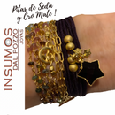 Pita de Seda Hechas Menta Oro Mate