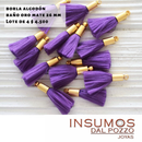 Mini Borlas Moradas Lote de 4