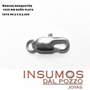 Broche Mosquetón 12 mm Baño de Plata