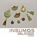 Pendiente Medalla Semi Circular Tribal