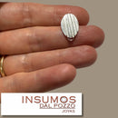 Par Base Aros Ovalo Acanalado Plata 950