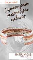Bandas Pulseras Bronce 150 mm x  3 mm IMPRESSART