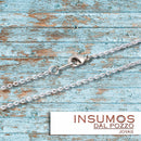 Cadena 2 Mm con Broche Baño de Plata Mate