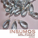 Gota Mediana Topacio R Baño Plata 10x20 mm