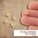 Mini Libélula XS Circón Pavé Baño de Oro