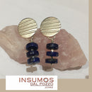 Par Base Aros Circulo Acanalado Plata 950