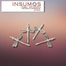 Pendiente Libélula Tribal 29 x 19 mm Baño de Plata