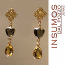 Trillón Topacio Fumé  R 10 mm Baño de Oro