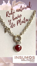 Broche Timón XL Baño de Plata Mate