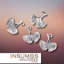 Pendiente Ginko Baño de Plata