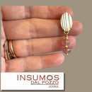 Par Base Aros Ovalo Acanalado Bronce