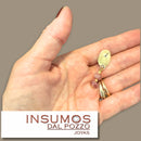 Par Base Aros Ovalo Acanalado Bronce