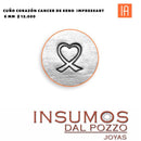Cuño Corazón Cancer de Seno 6 MM Impressart