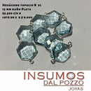 Hexágono Topacio R Baño Plata 17x25 mm