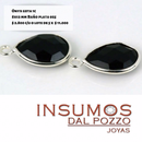 Gota Onyx R Baño Plata 8x12 mm