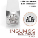 Cuño Flor de Loto 6 mm Impressart
