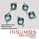 Rombo Iolite R 10 mm Baño de Plata