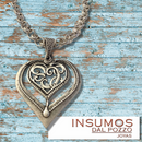 Pendiente Corazón Boho Baño de Plata