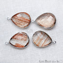 Gota Cobre Fundido Cristal 8x12 mm Baño de Plata