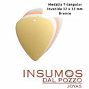 Pendiente Triangular Bronce Premium