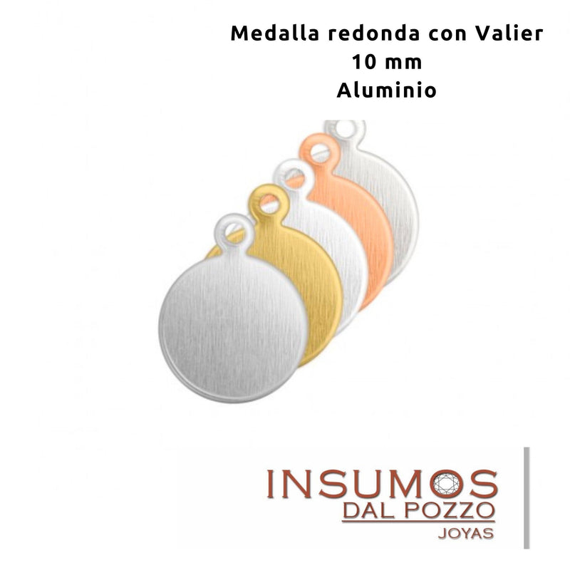 Medallas Lisas 10 mm IMPRESSART Aluminio