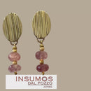 Par Base Aros Ovalo Acanalado Bronce