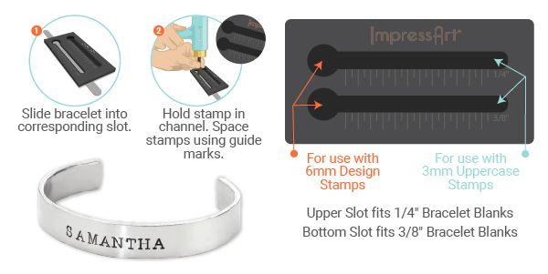 Plantilla para estampar pulseras IMPRESSART